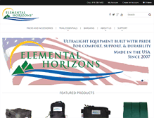 Tablet Screenshot of elementalhorizons.com